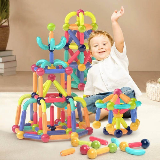 MagnaShapes™️ - Montessori Magnetic Building Blocks